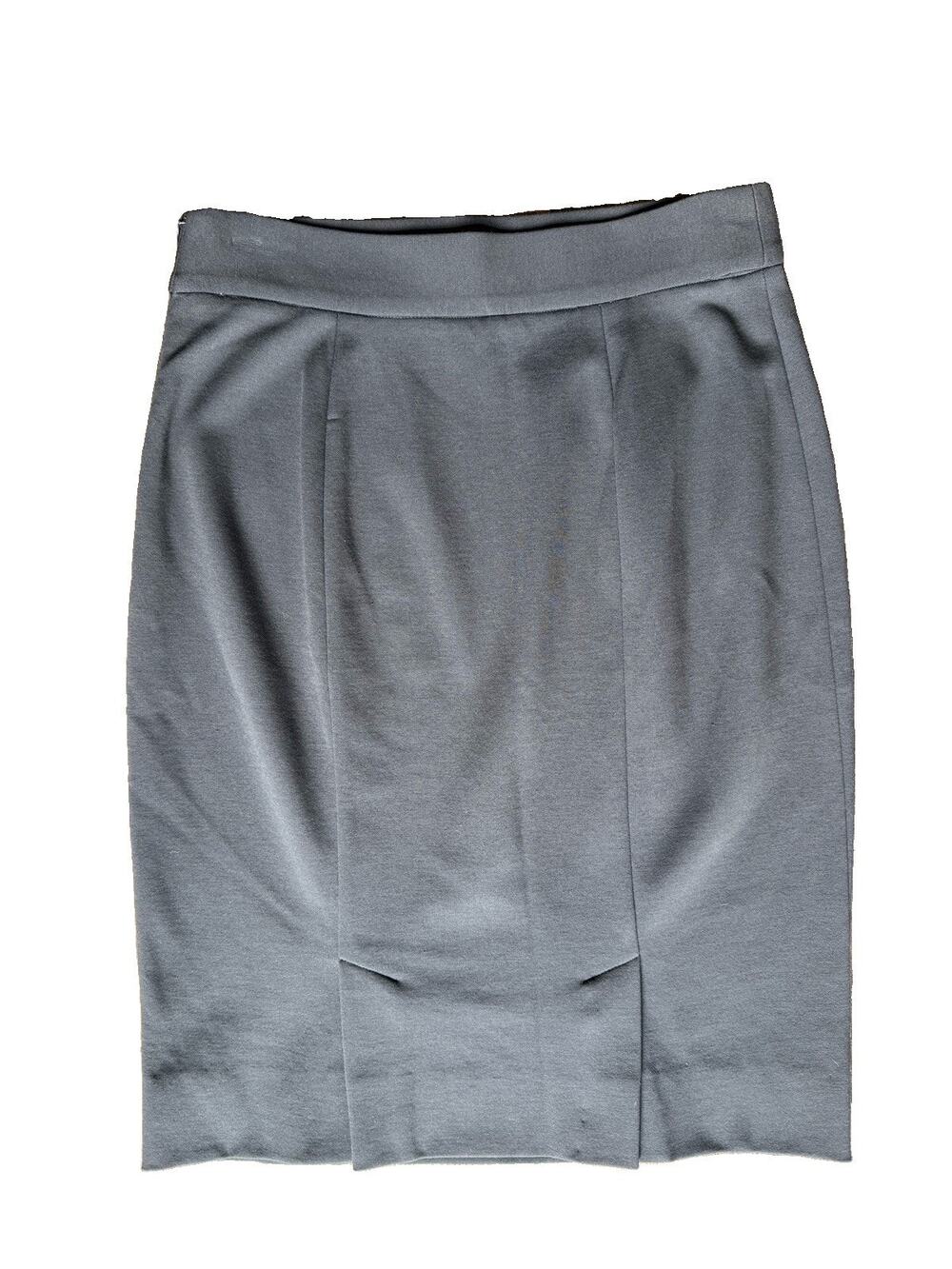 M Missoni Italy Gray Sculptural Pencil Skirt Side Zip Back Slit Womens M 6 8